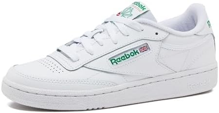 Reebok Club C 85 Mens Tennis Shoes, Casual Fashion White Sneakers for Men
