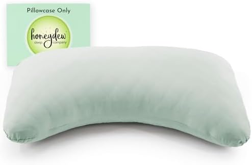Honeydew Queen Side Pillow Case - Fits The Scrumptious and Essence Curved Pillows for Side Sleeping - Comfortable and Soft Cooling Viscose Made from