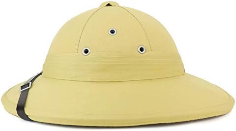 Armycrew French Style 100% Genuine Pith Helmet Safari Hat