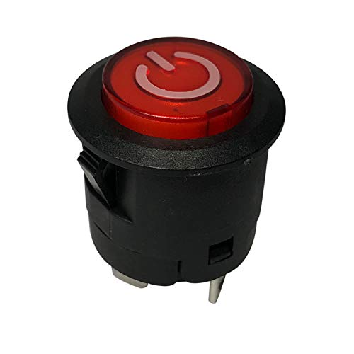 2PCS Push Button Power Supply Switch Start Button Switch for ChildrenElectric Powered Wheel Replacement Parts Kids Ride-On Car Toys Accessory Self