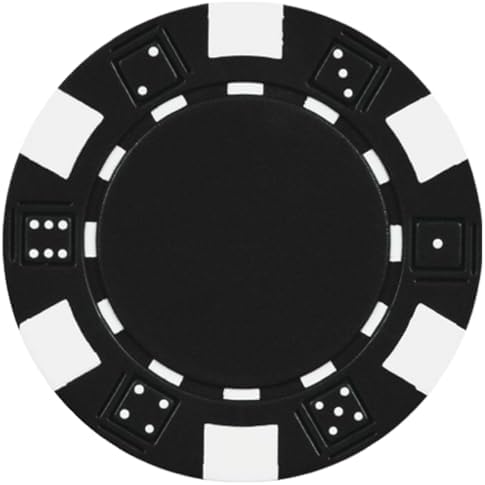 DA VINCI 50 Clay Composite Dice Striped 11.5 Gram Poker Chips, Choose from 11 Colors