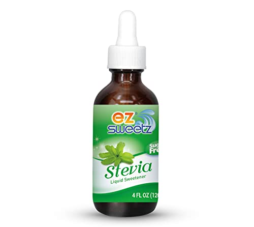 EZ-Sweetz (2-Pack 1.36oz - Liquid De-Bittered Stevia Sweetener 300 Servings/Bottle)