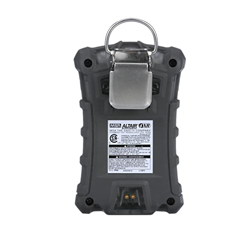 MSA 10178557 ALTAIR 4XR Multigas Detector - (O2, H2S, CO), Color: Charcoal, Battery Powered, Portable Gas Monitor, Durable, Handheld, UL/CSA Approval