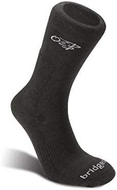 Bridgedale Unisex Cross Country Bjorndalen Merino Fusion Winter Sport Socks, Small, Black with Sock Ring