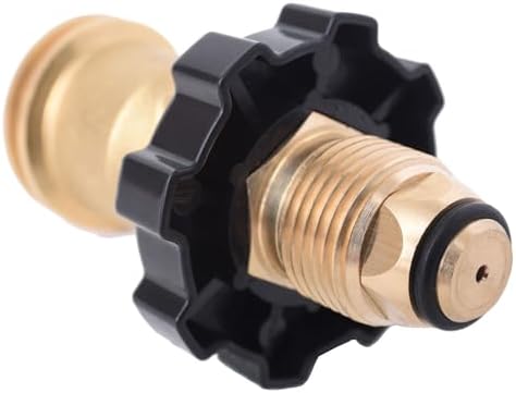Flame King Propane Tank Adapter POL to QCC1 Type Converts Propane Tank from Old to New Connection