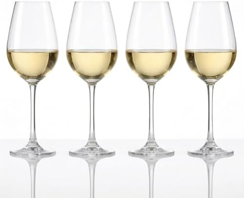 Spiegelau Salute Stemmed Red Wine Glasses, Lead-Free Crystal Wine Glasses for Pinot Noir, Cabernet, Wedding, Anniversary, Housewarming, Birthday Gifts, Elegant Glassware, Home Bar, 19.4 oz, Set of 4
