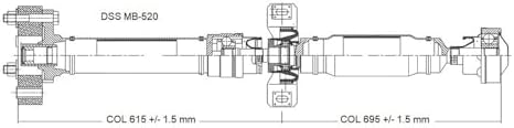 DSS MB-520 Drive Shaft Assembly Rear Drive Shaft Assembly