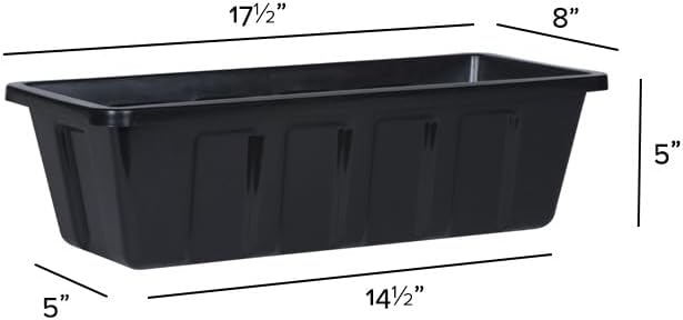 Root & Vessel Poly-Pro Plastic Flower Box Planter, White, 30-Inch
