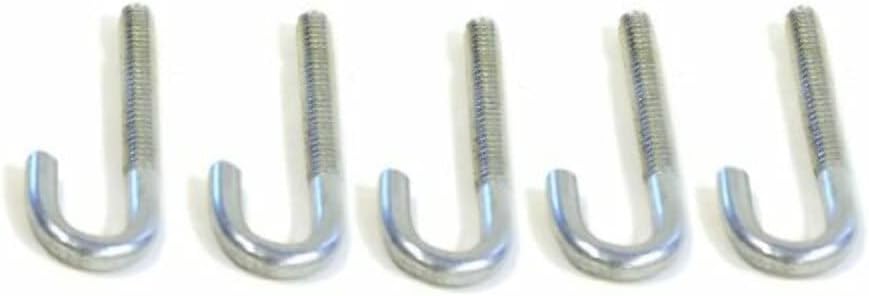 WARN 36682 Powersports ATV Replacement J-Bolt Kit for Standard Plow Systems, Pack of 5 , Black