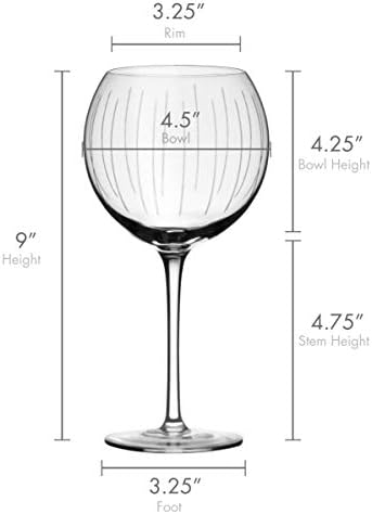 Mikasa Cheers Bordeaux Wine Glass, Set of 4, 24 Ounce, Clear