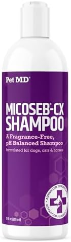 Pet MD Micoseb-CX Topical Shampoo for Dogs, Cats, & Horses - 12oz