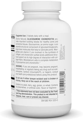 Source Naturals Extra Strength Glucosamine Chondroitin, 120 Tablets | Promotes Healthy Joints*