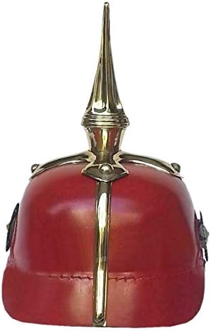 warrior point Prussian Leather Helmet WWI German Imperial Pickelhaube Helmet Conical Spike Hat helmet
