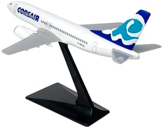 Corsair 737-400 1:185 Scale - Plastic Snap-Fit Model Airplane - Collectible Replica of Corsair Airlines Aircraft - Part# ABO-73740G-005