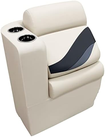 Wise BM13006L-986 Premier Series Pontoon Left Lean Back Recliner, Platinum/Spectra Navy/Cobalt