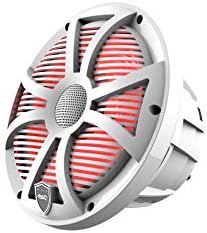 wet sounds | REVO 8-SWW | High Output Component Style 8" Marine Coaxial Speaker with RGB Backlighting and Enclosed White SW Grille
