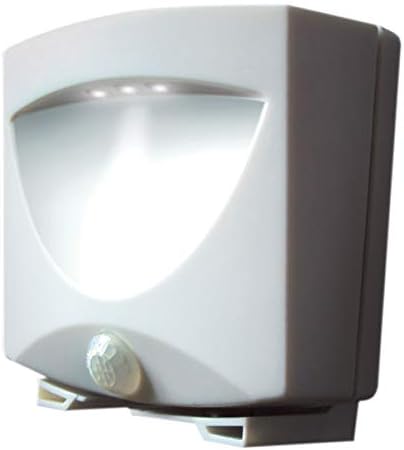 Maxsa 43341 Motion Activated Weatherproof Indoor / Outdoor Wireless LED Night Light, (3-Pack) - White | Battery Powered, Automatic Motion Activation then turns off after 30 seconds, Made of Plastic, Weatherproof, Set of 3 White