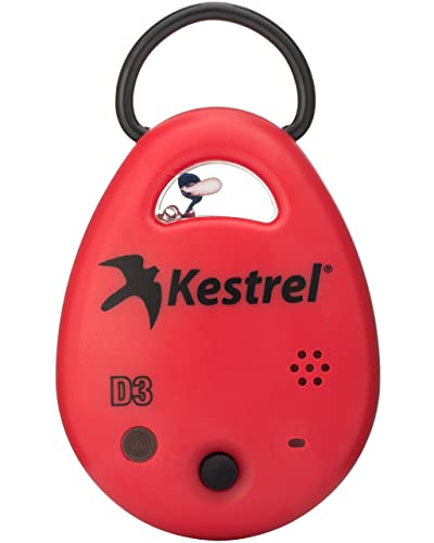 Kestrel Drop D3 Wireless Temperature, Humidity and Pressure Data Logger, Red | Red