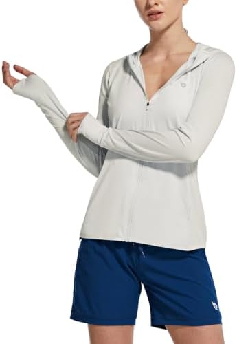 baleaf Women's Sun Protection Hoodie Jacket UPF 50+ Full Zip with Pocket