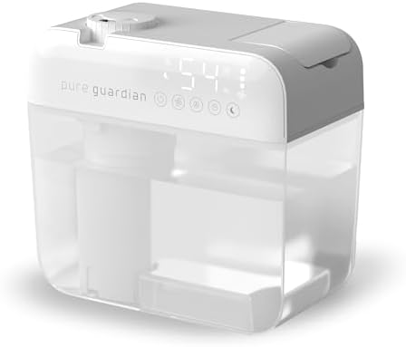 PureGuardian Ultrasonic Cool Mist Humidifier with Aromatherapy Tray, 70-Hour Run Time, 1-Gallon Tank Capacity, 320 Sq. Ft. Coverage for Small Rooms