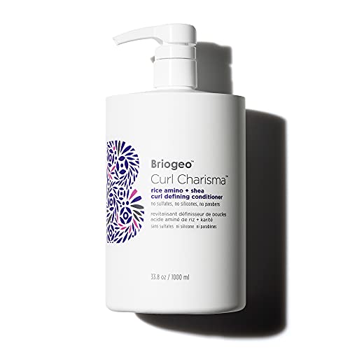 Briogeo Curl Charisma Rice Amino + Avocado Hydrating Conditioner | Define and Moisturize Wavy, Curly, and Coily Hair | Minimize Frizz | Silicone-Free | Vegan & Cruelty-Free