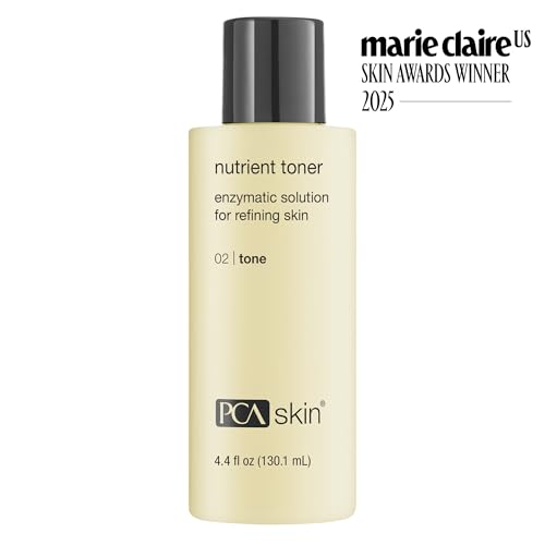 PCA SKIN Nutrient Toner, Brightening Exfoliator, 4.4 oz | Nourishing Face Toner for Refining Pores, Brightens for a Healthy Glow, For Dry, Sensitive