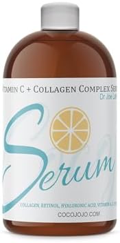 Dr Joe Lab #1 Vitamin C & Collagen Complex Serum Bulk - Multiple Purposes Face Skin Ultra Hydrating Rejuvenating Instant Moisturizer COCOJOJO (4 oz)