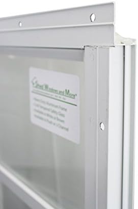 Shed Windows and More 14" X 21" White Flush Mount Tempered Glass, Playhouse Windows, Chicken Coop Windows