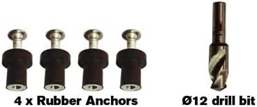 Oceansouth Titan Boat Seat Swivel Complete Kit | Quick Disconnect 360° Marine Seat Swivel for Aluminum Bench Boats