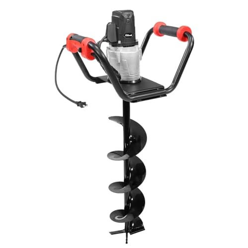 XtremepowerUS 1500W Electric Post Hole Digger Earth Auger with Reverse Function Dig Hole Fence Post Hole Digging