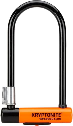 Kryptonite Evolution Standard Bike U-Lock, Heavy Duty Anti-Theft Bicycle U Lock, 14mm Shackle