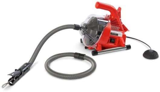 RIDGID 55808 PowerClear 120-Volt Drain Cleaning Machine Kit for Tubs, Showers, and Sinks, Drain Cleaner Machine Kit with AUTOFEED, Inner Core Cable