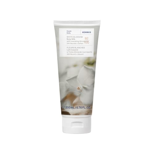 KORRES Olive Blossom Body Milk, Hydrating Lotion, 6.76 Fl Oz | With Aloe Extract, Greek Almond Oil & Provitamin B5; vegan, silicone- and paraben-free; one of 12 KORRES Body Milk scents.