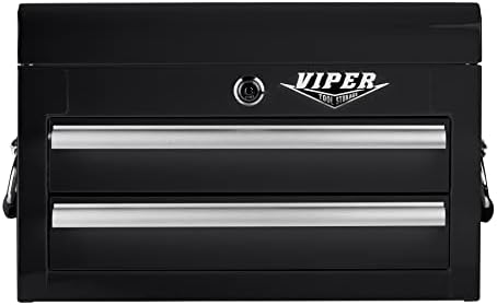 Viper Tool Storage 18-Inch 2-Drawer Mini Tool Chest, Black
