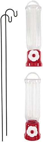 Pennington Planter Small Hummingbird Feeder, 2.3 Ounce Capacity | Hanging hummingbird feeder, dishwasher safe, disassembles fully
