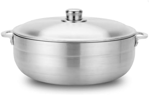 Alpine Cuisine 13-Quart Nonstick Aluminum Caldero Pot | Heavy-Duty Dutch Oven for Large Family Meals, Stews & Rice