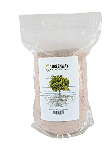 Greenway Biotech, Inc. Sul-Po-Mag 0-0-21.5 Sulfate of Potash Magnesia (K-Mag) 5 Pounds