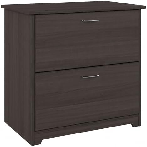 Bush Home Cabot 2 Drawer Lateral File Cabinet in Harvest Cherry, Home Office Chest for Letter, Legal, and A4-size Document Storage
