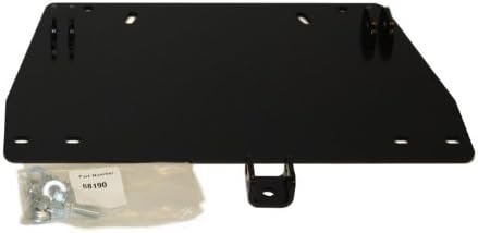 WARN 88188 Powersports ATV Center Kit Snow Plow Mount for Yamaha Grizzly & Kodiak , Black