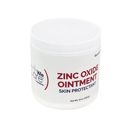 Dynarex Zinc Oxide Ointment, Protective Skin Barrier Ointment, Soothes, Prevents, & Relieves Chaffed Skin, and Irritation, White