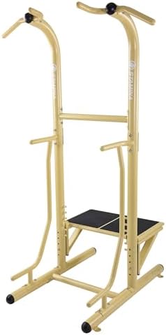 Stamina Pull Up Bar Tower & Dip Station, Free Standing Outdoor Home Gym Equipment - Adjustable and Portable Workout Stand for Calisthenics Body Weight Training