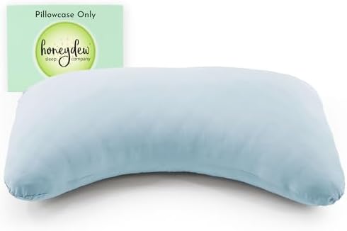 Honeydew Queen Side Pillow Case - Fits The Scrumptious and Essence Curved Pillows for Side Sleeping - Comfortable and Soft Cooling Viscose Made from