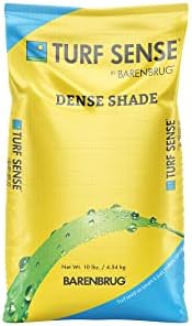 Barenbrug 25627 Turf Sense Dense Shade Grass Seed, 25 LB Bag, Excellent Wear Tolerance