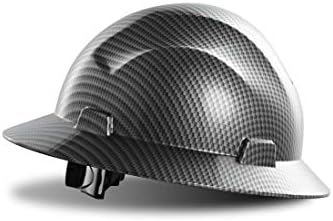 LANON Full Brim FRP Hard Hat, Class C, Premium Charcoal Gray Design