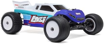 Losi 1/18 Mini-T 2.0 2S 2 Wheel Drive RTR Brushless Stadium Truck Battery & Charger Included Blue LOS-1056T2