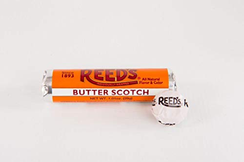 Reed's Individually Wrapped | Traditional Butterscotch Hard Candy | 24 ct | Old-Fashioned Butterschotch Candy with a creamy and buttery flavor. A traditional treat brought to you by Iconic Candy