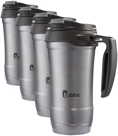 Bubba HERO Vacuum-Insulated Stainless Steel Travel Mug with Handle, 18 oz, Gunmetal