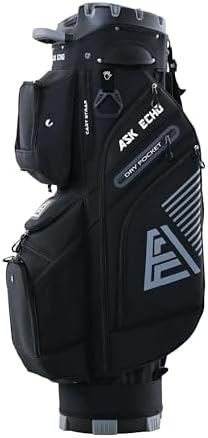 ASK ECHO T-Lock 3.0 Golf Cart Bag, Quiet 14-Way Full-Length Divider