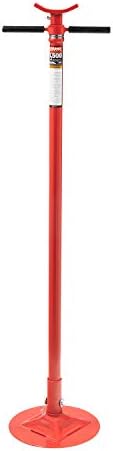 SUNEX TOOLS 6810A, Underhoist Support Stand with Foot Pedal, ¾ Ton Capacity, Large Base, Bearing Mounted Spin Handle, Height Adjustment Under Load, Lightweight, Supports Vehicle Components Only