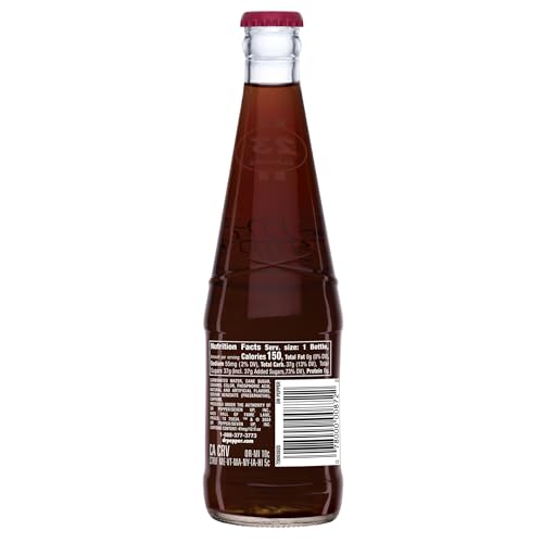 Dr Pepper Real Sugar Soda 12 Oz Glass Bottle (Pack of 6, Total of 72 Oz)